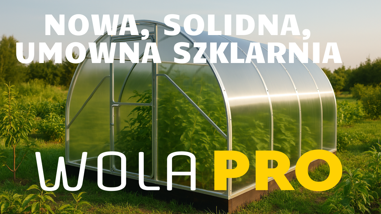 Szklarnia ogrodowa WOLA PRO