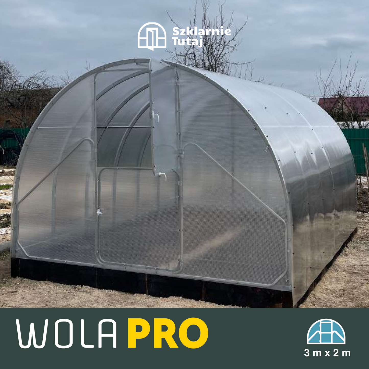 Szklarnia ogrodowa WOLA PRO